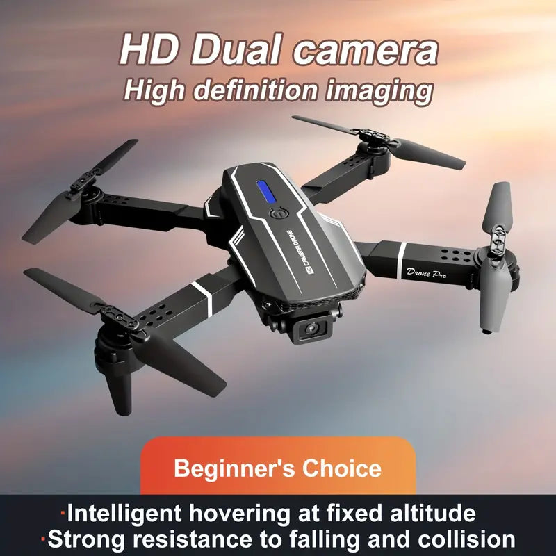 NNETM E88 Quadcopter UAV Drone with Dual HD Cameras - Black (HD Dual Camera) NNETM
