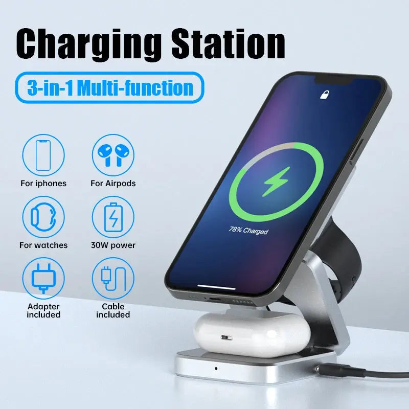 3 in 1 Wireless Charging Station My Store